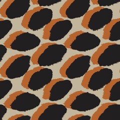 Brown Brush Stroke Fur Seamless Pattern