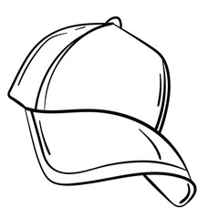 Baseball cap bw