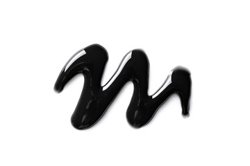 Black cosmetic gel sample