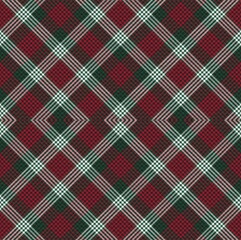 Christmas Argyle Plaid Tartan textured Seamless Pattern Design