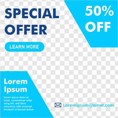 social media post design. promotion banner. ready use design template.