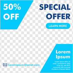 social media post design. promotion banner. ready use design template.