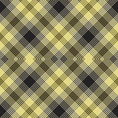 Yellow Argyle Plaid Tartan textured Seamless Pattern Design