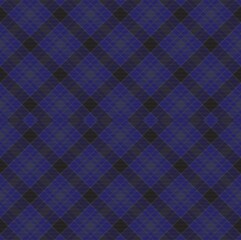Blue Argyle Plaid Tartan textured Seamless Pattern Design
