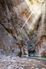 Fototapeta na wymiar Saklikent canyon in Mugla province, Turkey.