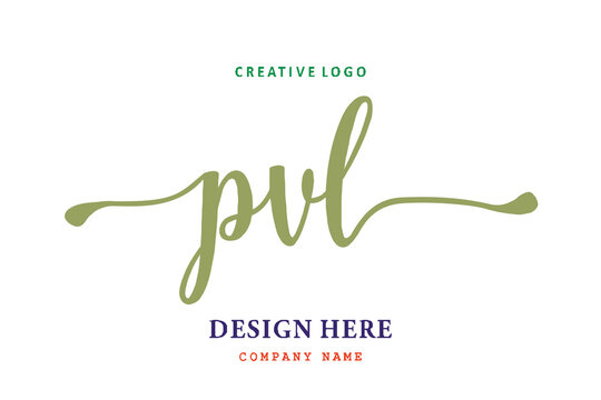 PVL lettering logo is simple, easy to understand and authoritative