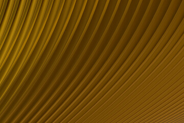 gold Abstract wall wave architecture abstract background 3d rendering ,gold background for presentation