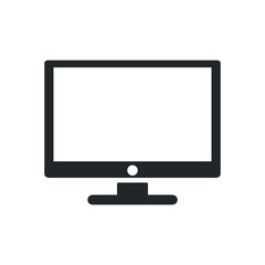 desktop monitor icon design vector
