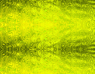 kaleidoscope. creative idea for the background. yellow with green stains