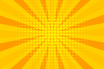 Sunlight comic background in retro style vector design
