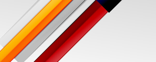 Multicolored lines background. Design template for business or technology presentations, internet posters or web brochure covers