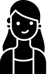 Businesswoman Worker Avatar Icon. Business concept icon style