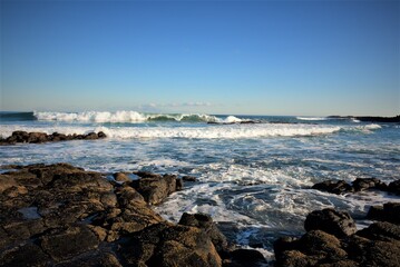 Ocean and rocks. Phillip Island. Victoria. Australia