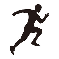 boy running icon vector illustration sign