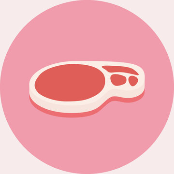豚肉ヒレのイラスト 有機食品 Illustration of pork filet