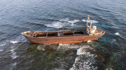 Demetrios II shipwreck in Chloraka, Paphos