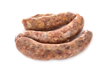 handmade sausages in studio