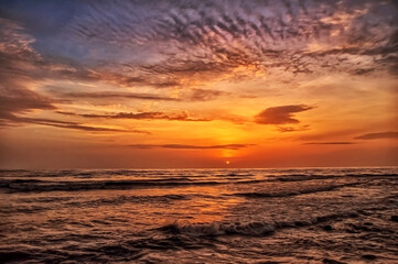 sunset at the beach