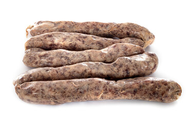 handmade sausages in studio