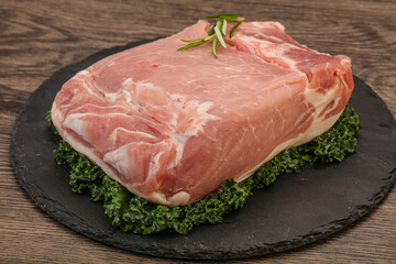 Pork meat piece for cooking