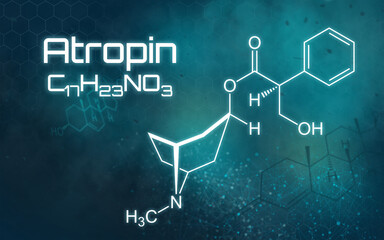 Chemische Formel von Atropin