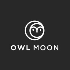 abstract movie logo. owl icon