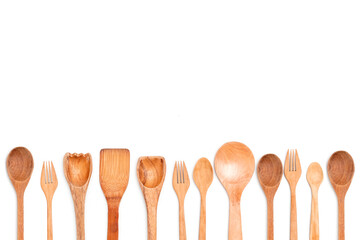 wooden kitchen utensils