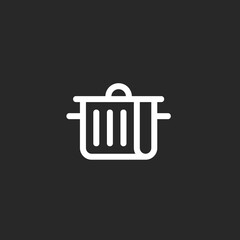 abstract book logo. cooking icon