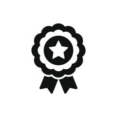 Trusted badge icon design isolated on white background. Vector illustration