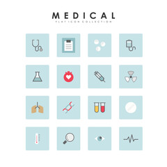 Medical and Hospital icon with color