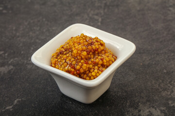 Dijon mustard sauce with seeds