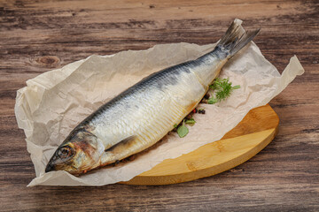 Salted Herring fish with pepper