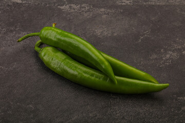 Ripe tasty spicy green pepper