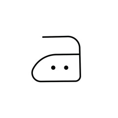 Ironing icon. Iron on high temperature 150 Celsius or 300 Fahrenheit. Laundry symbols, vector illustration. 