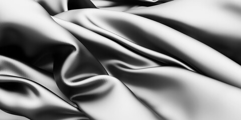 Abstract background luxury cloth. Smooth elegant black silk or satin