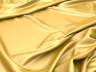 Golden silk elegant background. Texture of fabric