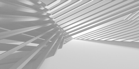 White Modern Background. Abstract Building Concept