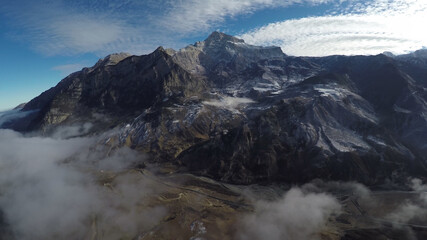 Caucasus, Ossetia. Alagir gorge. Western slope of Mount Kariuhokh. 