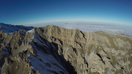 Fototapeta na wymiar Caucasus, Ossetia. Alagir gorge. The southern slope of Mount Kionhokh. 
