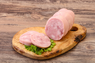Natural ham with two slices