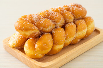 sugar doughnut in spiral shape