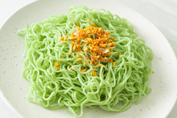 green jade noodle with garlic