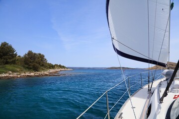 Obraz premium Sailing in Kornati National Park, Croatia
