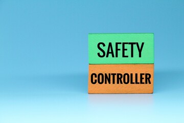 colored blocks with the word safety controller