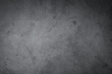 Abstract texture of dark gray vintage cement or concrete wall background. School education, dark wall backdrop, template for learning board concept.
