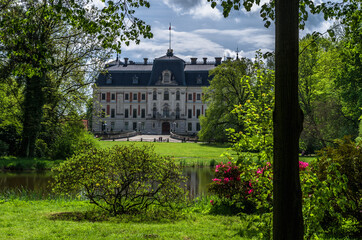 Pszczyna castle and palace garden, Zamek w Pszczynie, Poland