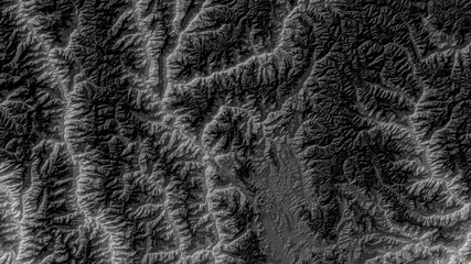Black and White Digital Elevation Model in UK