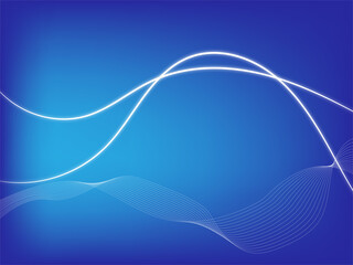Abstract background for presentation, with blue waves