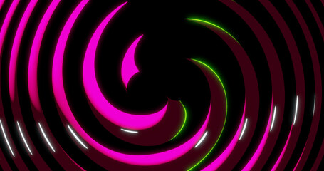 Render with hypnic pink-green spiral