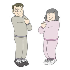 ストレッチ夫婦